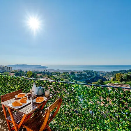 Appartamento Panoramic Sea View Of The French Riviera, Parking Nizza