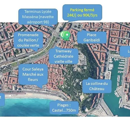 2p Vieux Pairolière Nizza
